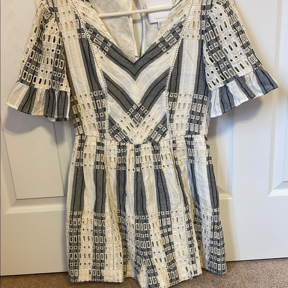 Striped V-Neck Dress